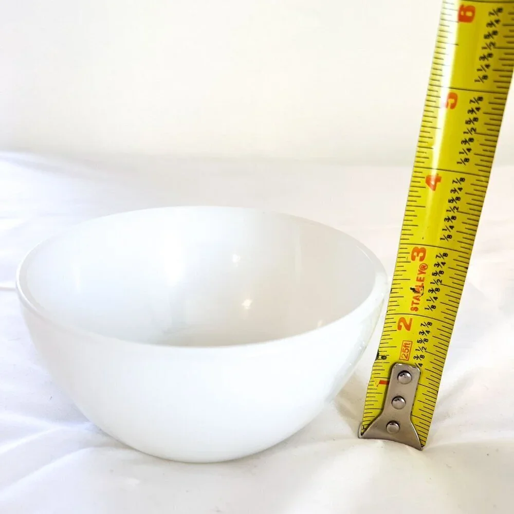 Federal Glass White Mixing Bowl 5” Diameter Milk Glass USA - Perfect!!